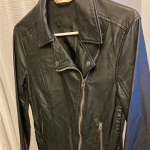 Hollister! Faux Leather biker Jacket M